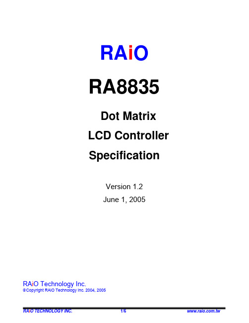 RA8835_Simple_DS_v12_Eng