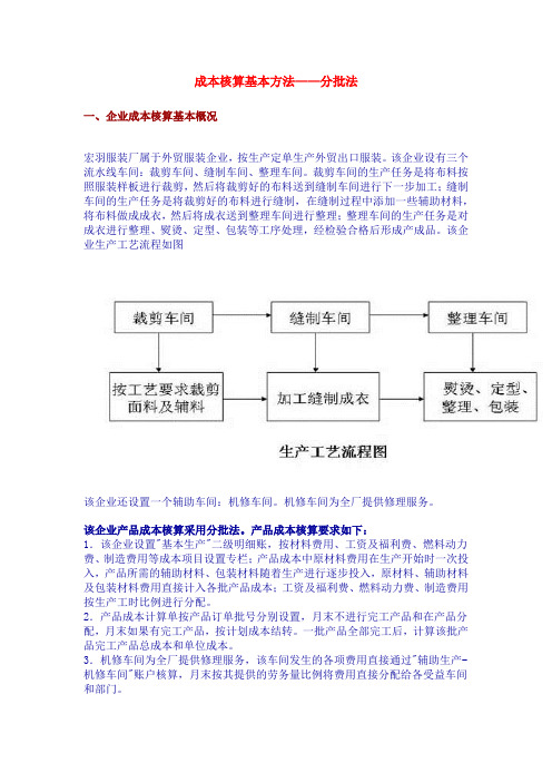 成本核算基本方法