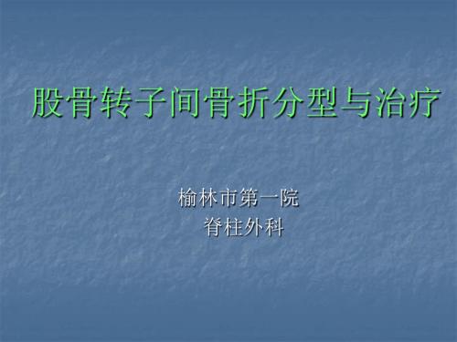 股骨转子间骨折的分型、治疗