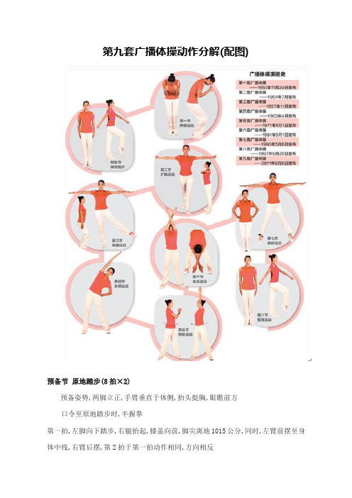 第九套广播体操分解动作及要领