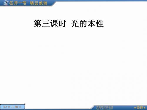 第三课时 光的本性
