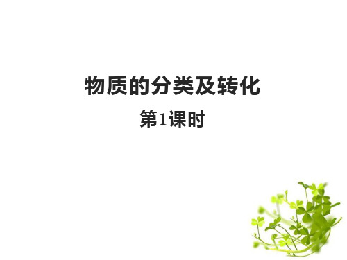 1.1物质的分类及转化课件高一上学期化学人教版必修第一册