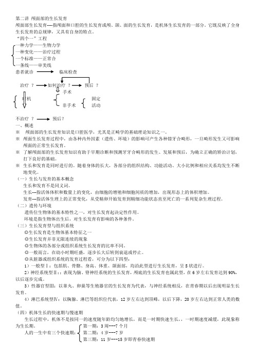 2 颅面部的生长发育