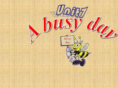 五年级下英语课件-Unit 7 A busy day-牛津译林版(一起)