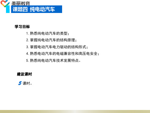 中职教育-《新能源汽车结构与检修》课件：单元一 新能源汽车概述(四)人民交通出版社.ppt