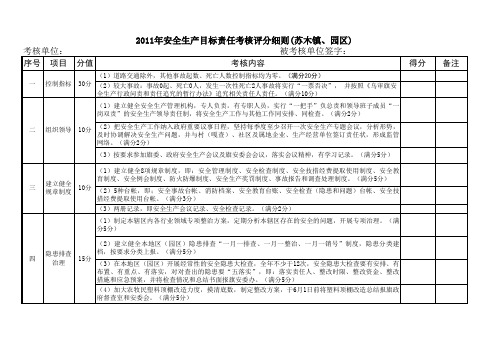 考核细则苏木镇、管委会
