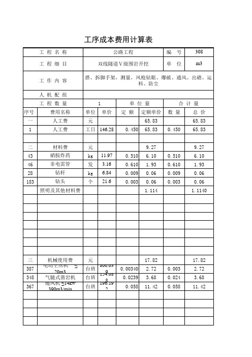 3008双线隧道Ⅴ级围岩开挖  