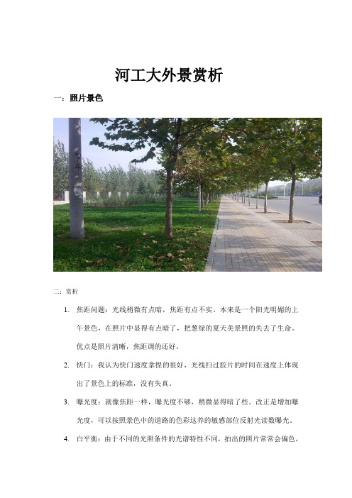 摄影作业