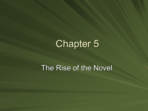 英国文学Chapter 5 ppt