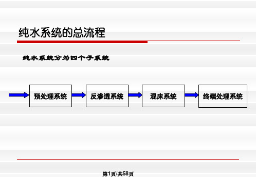 纯水系统培训资料PPT课件