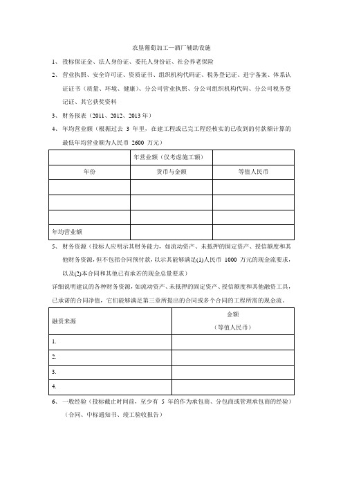 农垦葡萄加工 需要的资料