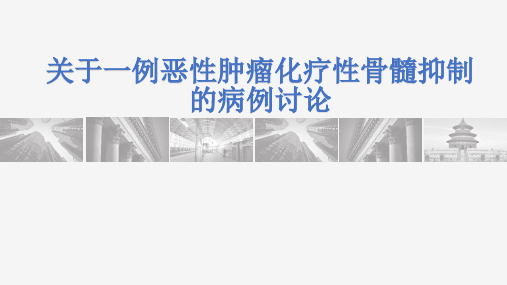 一例恶性肿瘤化疗性骨髓抑制的病例讨论