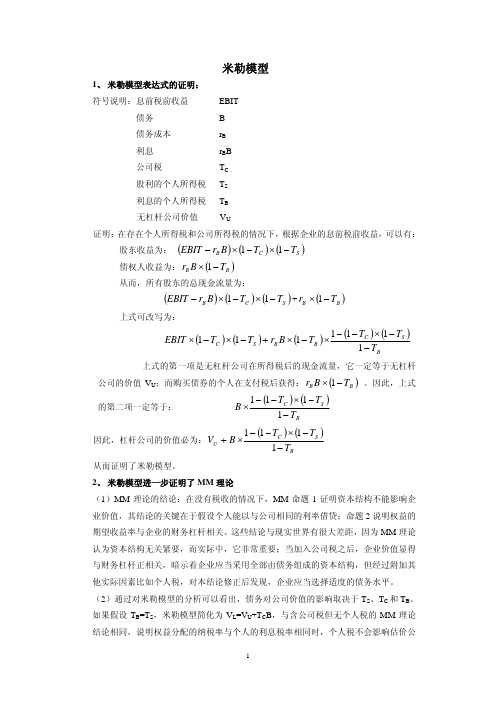 米勒模型