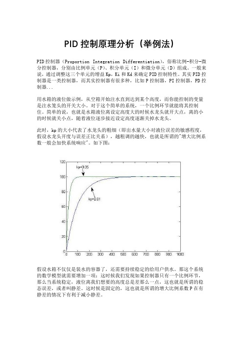 PID控制原理分析(举例法)