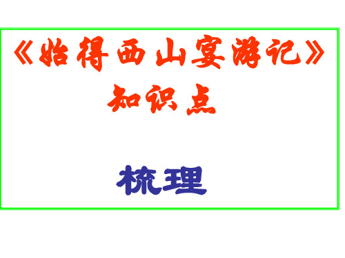 始得西山宴游记知识点梳理