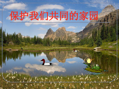 生物:6.2《保护我们共同的家园》课件(新人教版必修3)