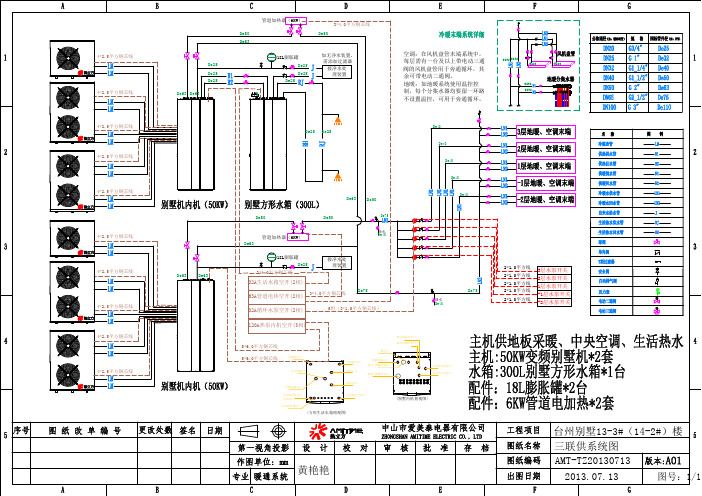 空气能热泵三联供系统图