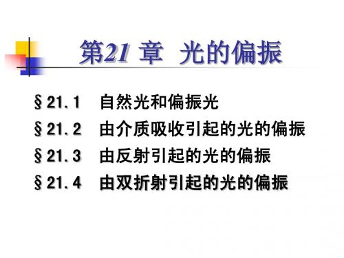 大学物理A第四篇第二十一章课件