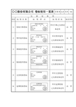 卷标使用一览表(仪器设备类)