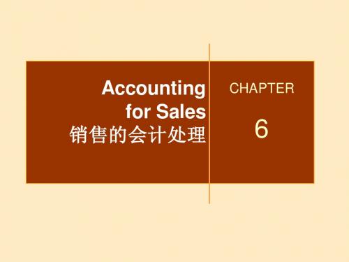 ch_06-Accounting for Sales