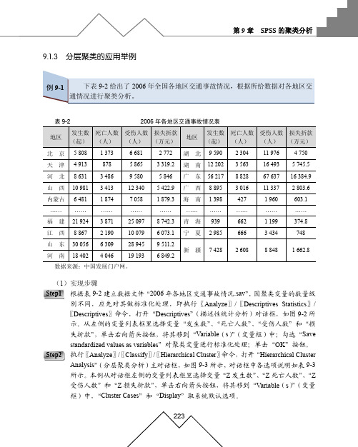 9.1.3　分层聚类的应用举例_例说SPSS统计分析_[共7页]