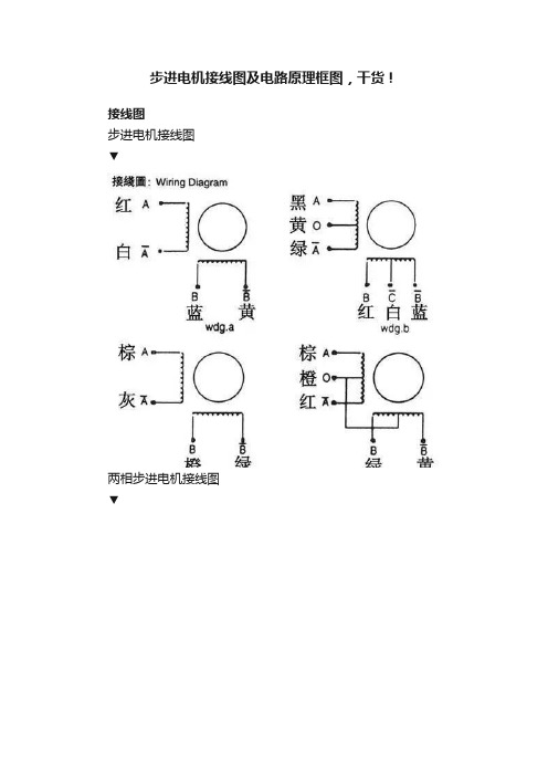 步进电机接线图及电路原理框图，干货！