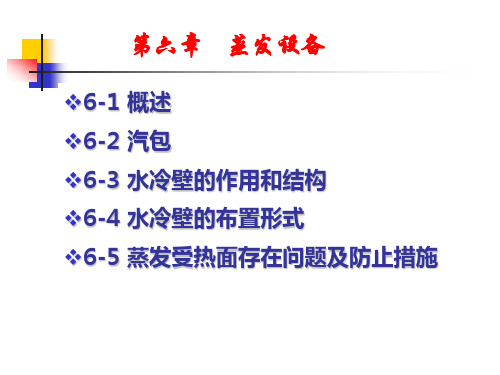 锅炉原理-6章-蒸发设备