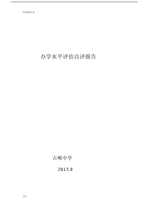 办学水平评估自评报告材料.docx