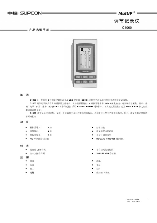 C1000调节仪