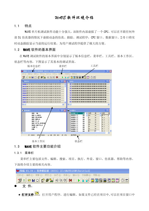 WAVE软件环境介绍