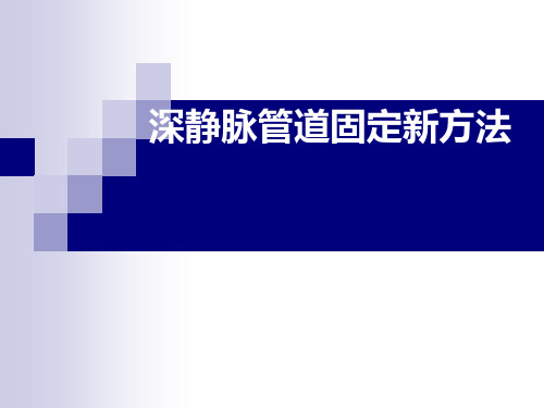 深静脉固定方法 ppt课件