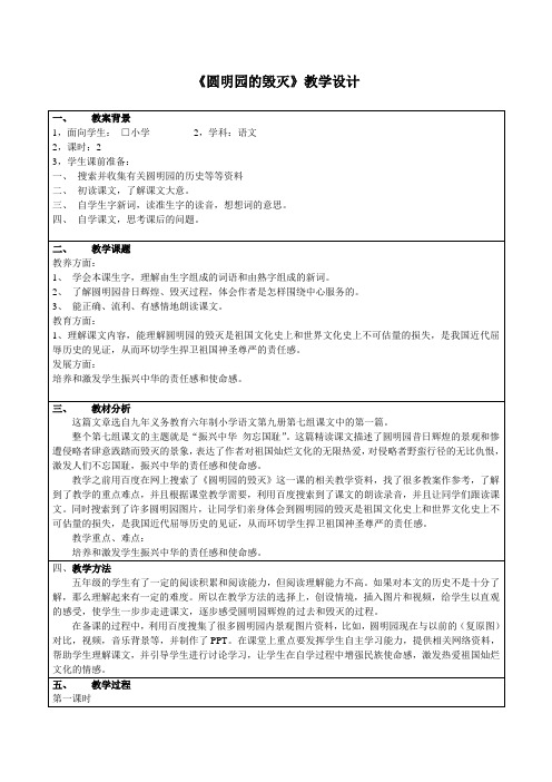 圆明园的毁灭_张翠玲
