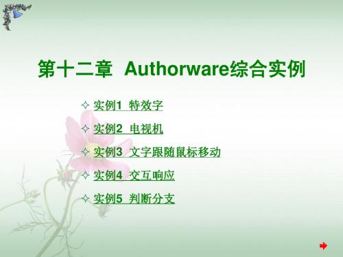 第12章Authorware综合实例