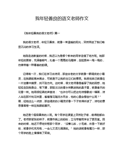 我年轻善良的语文老师作文