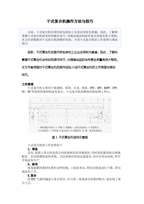 干式复合机操作方法与技巧