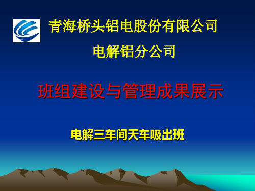 电解三车间班组建设与管理成果展示