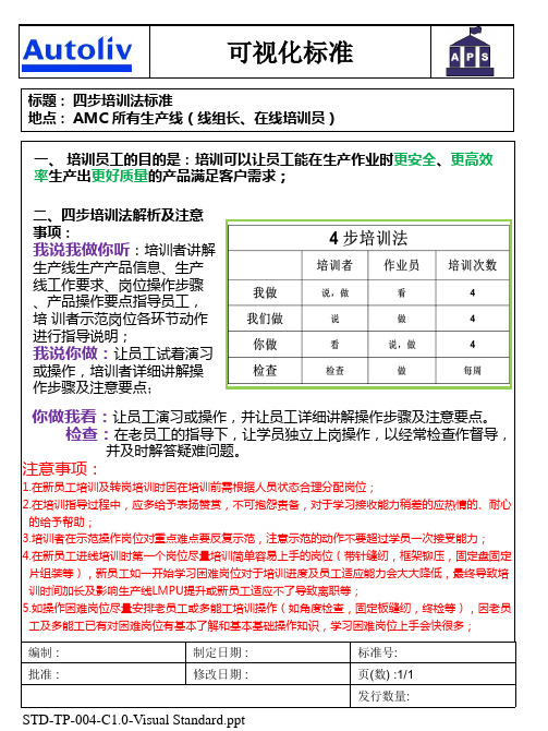 4.四步培训法