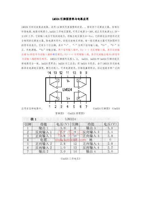 LM324引脚图资料全