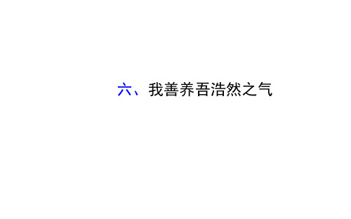 人教版高中语文选修--先秦诸子选读《六、我善养吾浩然之气》课件(1)