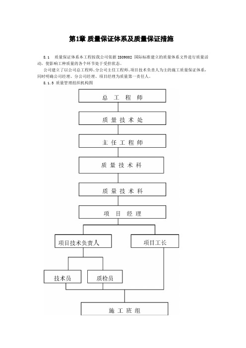 大学图书馆-施工组织设计-质量保证体系及质量保证措施