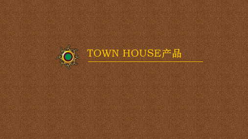 TOWN HOUSE产品赏析