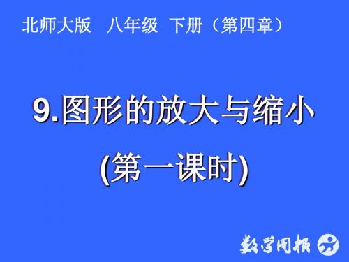 图形的放大与缩小 PPT课件 6 北师大版1