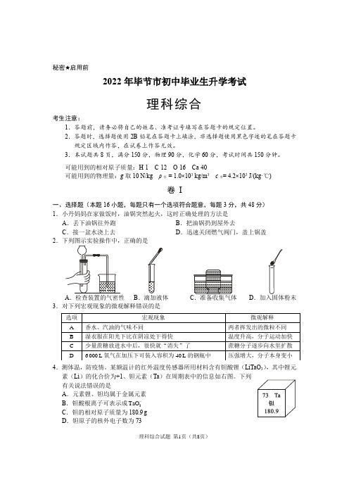 教师专业能力考试试题 初中物理试卷 (1)