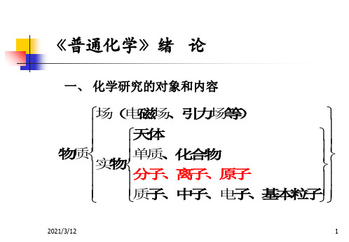 大学化学第一章§1.1-气体的-pVT-关系PPT课件