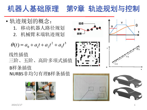 机器人基础原理 第9章 轨迹规划与控制