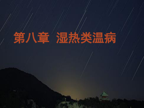 湿热类温病的要点.ppt