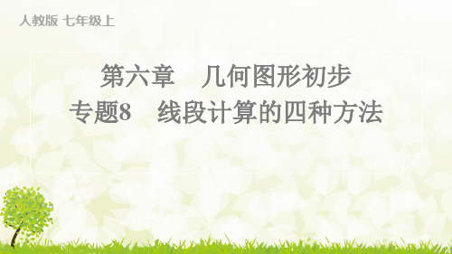 人教版2024-2025学年七年级数学上册专题8 线段计算的四种方法(习题课件)