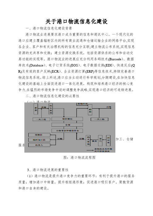 关于港口物流信息化建设