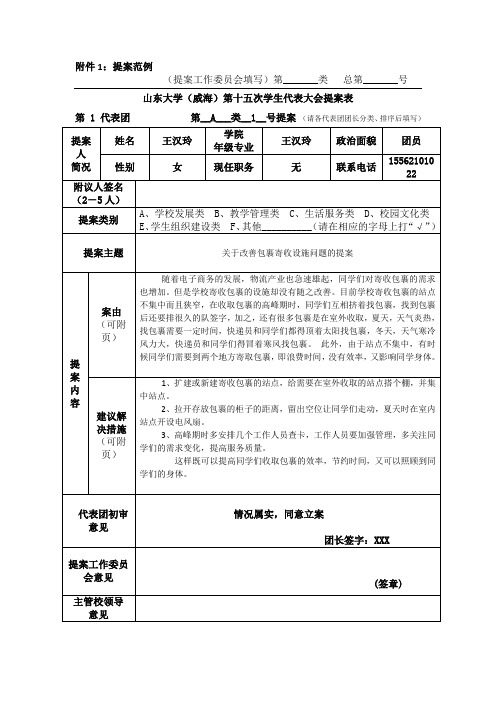 提案相关附件1