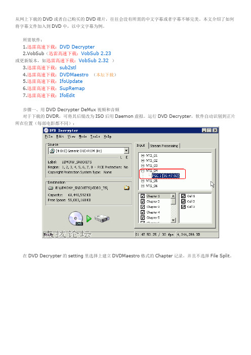 dvdiso+加字幕教程